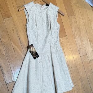 Bebe Ivory Lace Mini Dress